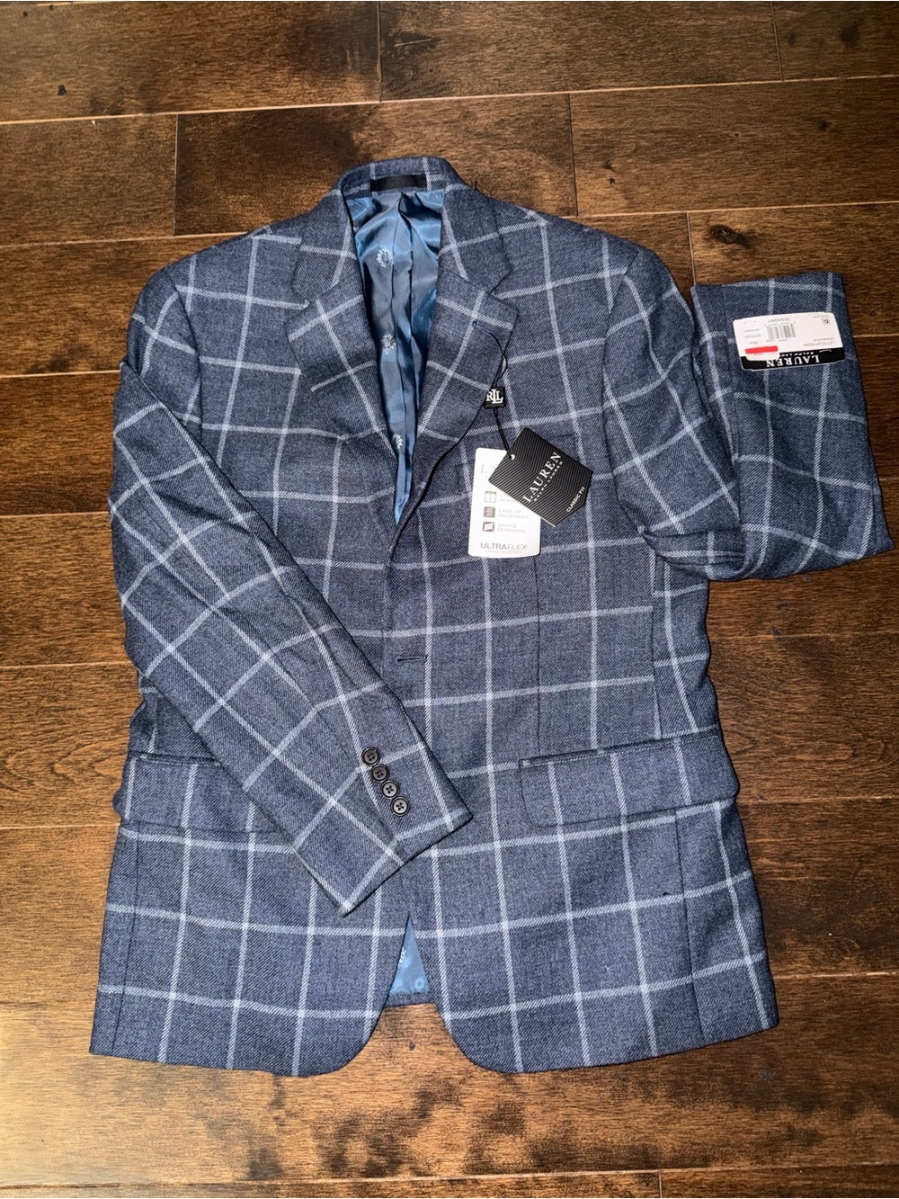 Lauren Ralph Lauren Ultraflex Plaid Blazer 38S NWT